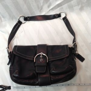 Coach black shoulder bag